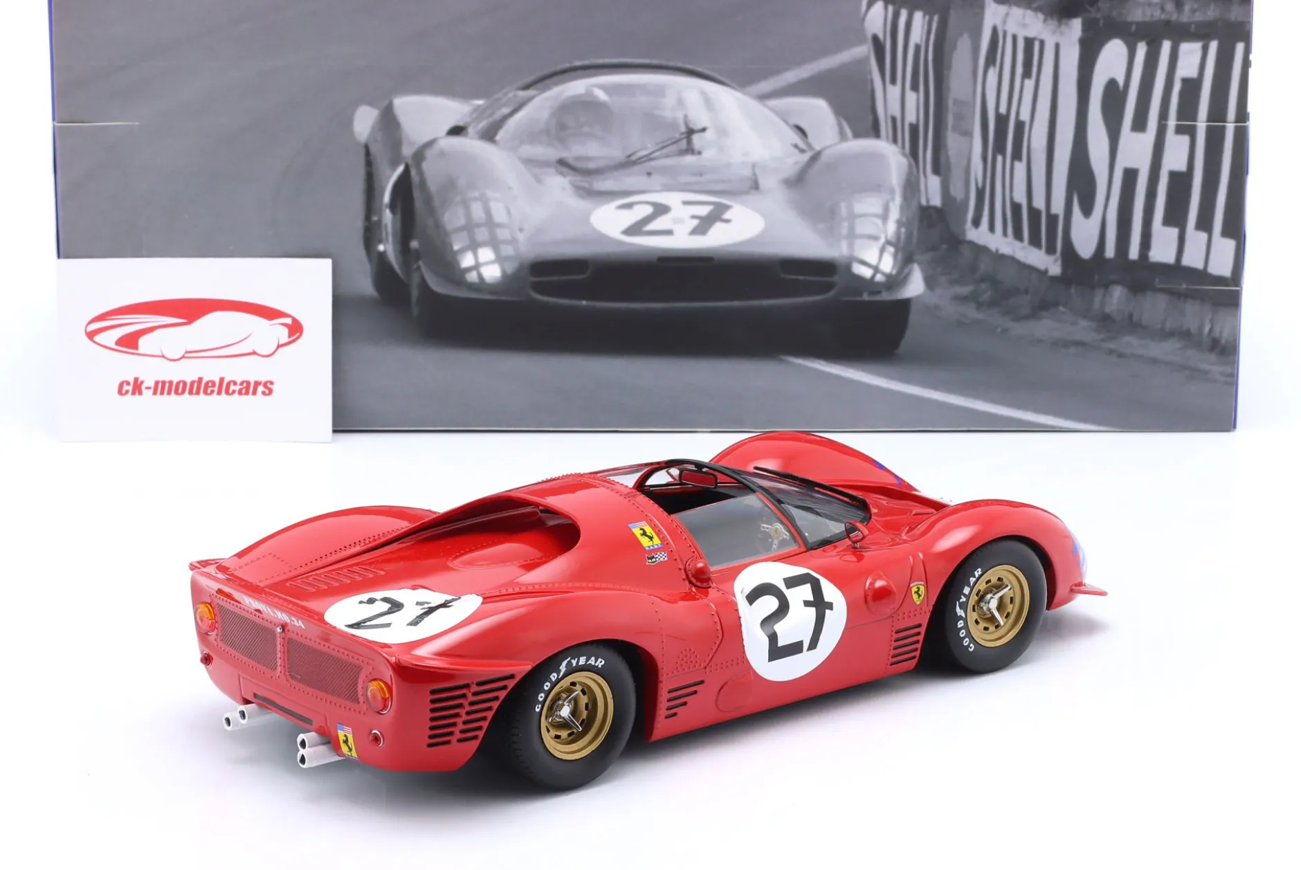 Ferrari 330 P3 Spider #27 24h LeMans 1966 Ginther, Rodriguez 1:18 WERK83