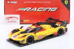 Ferrari 499P #83 4th WEC Katar 2024 Kubica, Shwartzman, Ye 1:18 Bburago