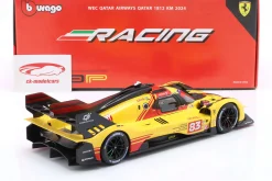 Ferrari 499P #83 4th WEC Katar 2024 Kubica, Shwartzman, Ye 1:18 Bburago