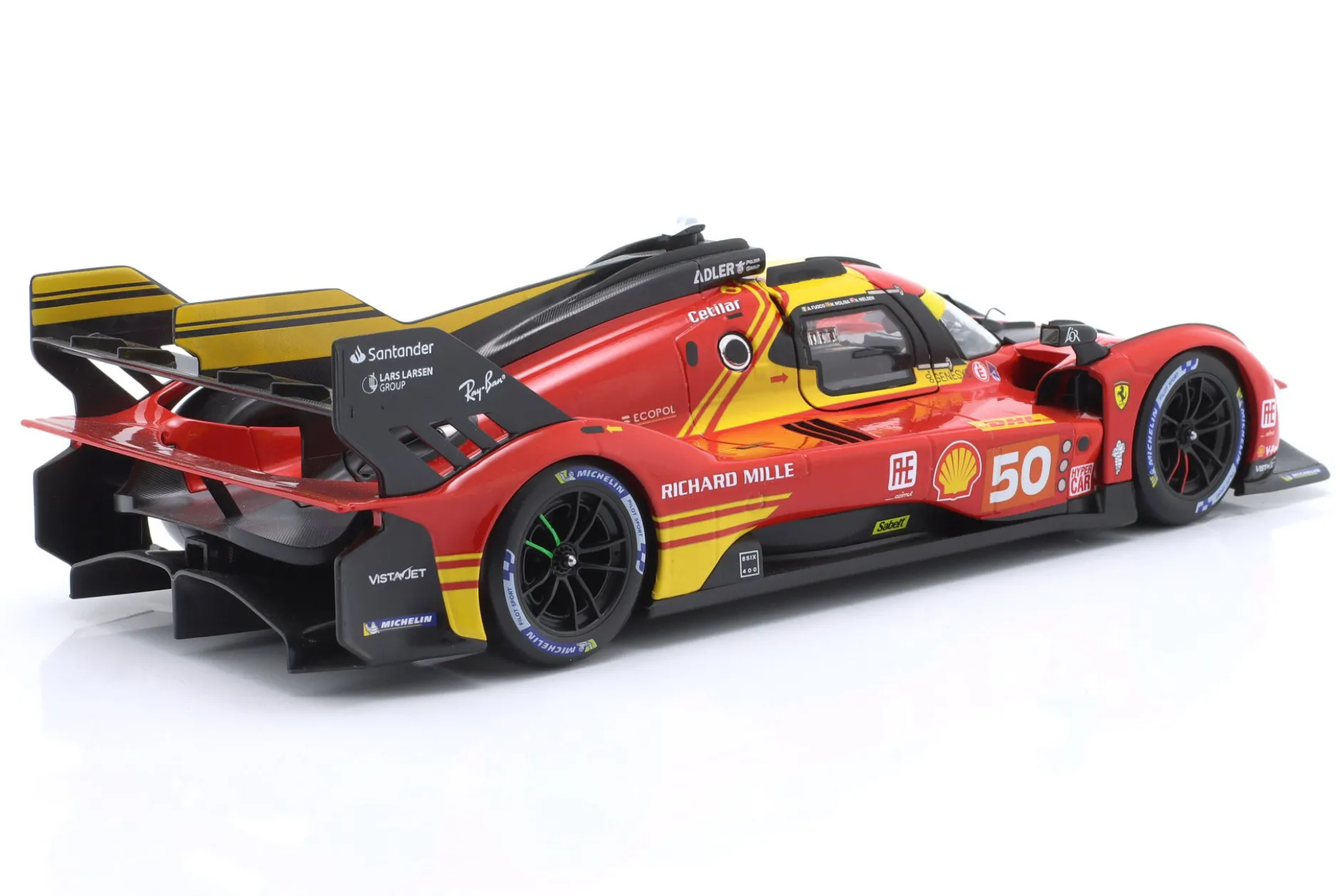 Ferrari 499P #50 6th WEC Katar 2024 Molina, Nielsen, Fuoco 1:18 Bburago