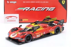 Ferrari 499P #50 6th WEC Katar 2024 Molina, Nielsen, Fuoco 1:18 Bburago