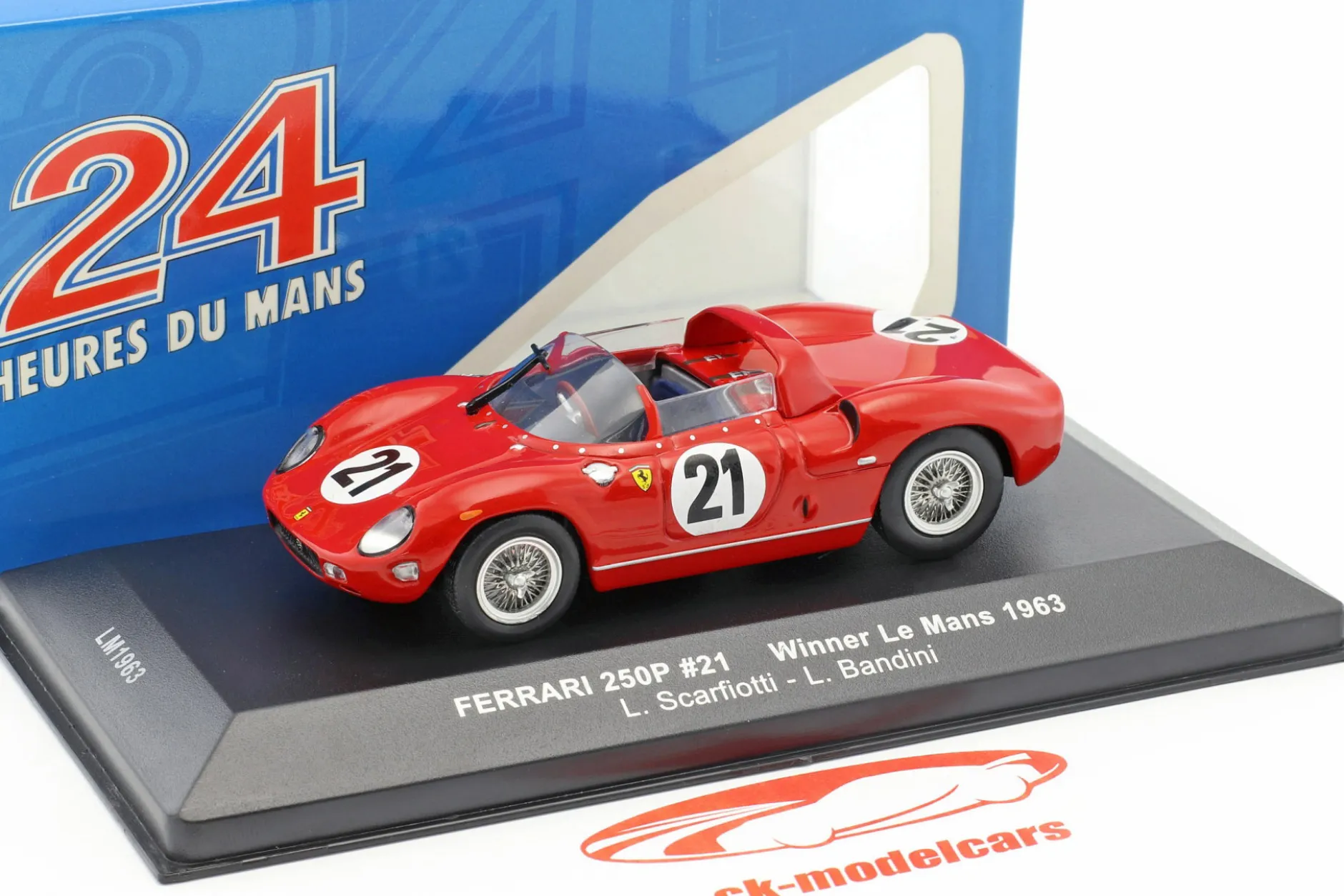 Ferrari 250P #21 Winner 24h LeMans 1963 Scarfiotti, Bandini 1:43 Ixo