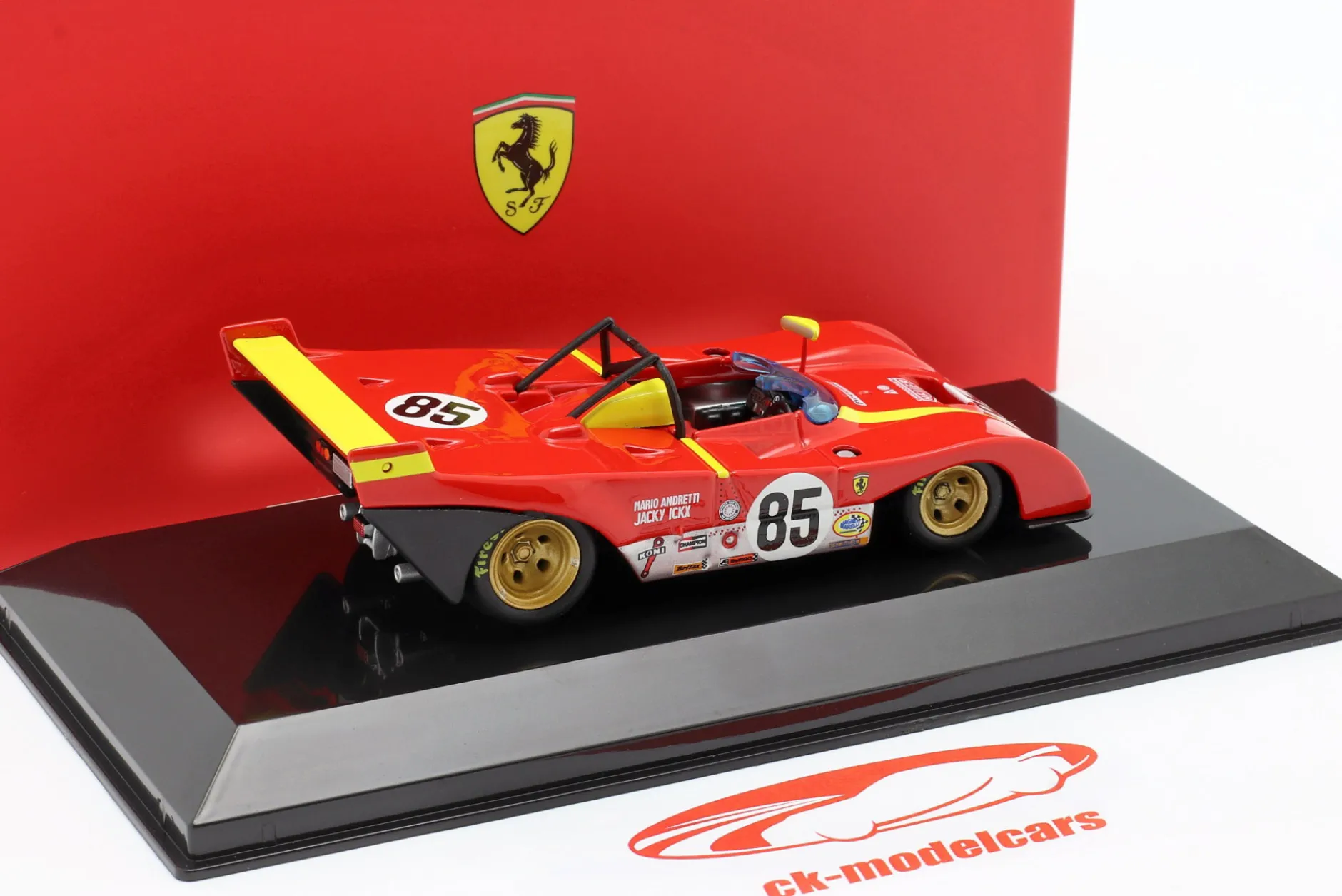 Ferrari 312P #85 Winner 6h Watkins Glen 1972 Ickx, Andretti 1:43 Bburago