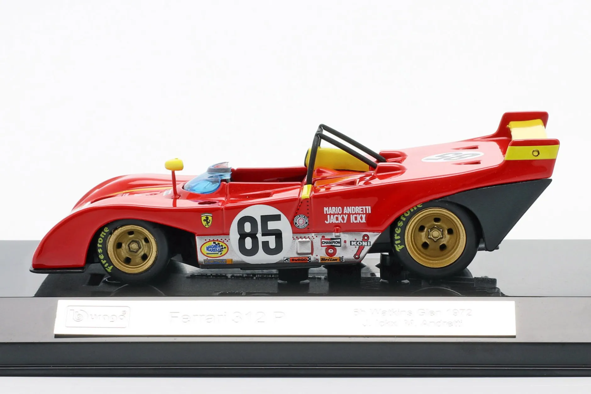 Ferrari 312P #85 Winner 6h Watkins Glen 1972 Ickx, Andretti 1:43 Bburago
