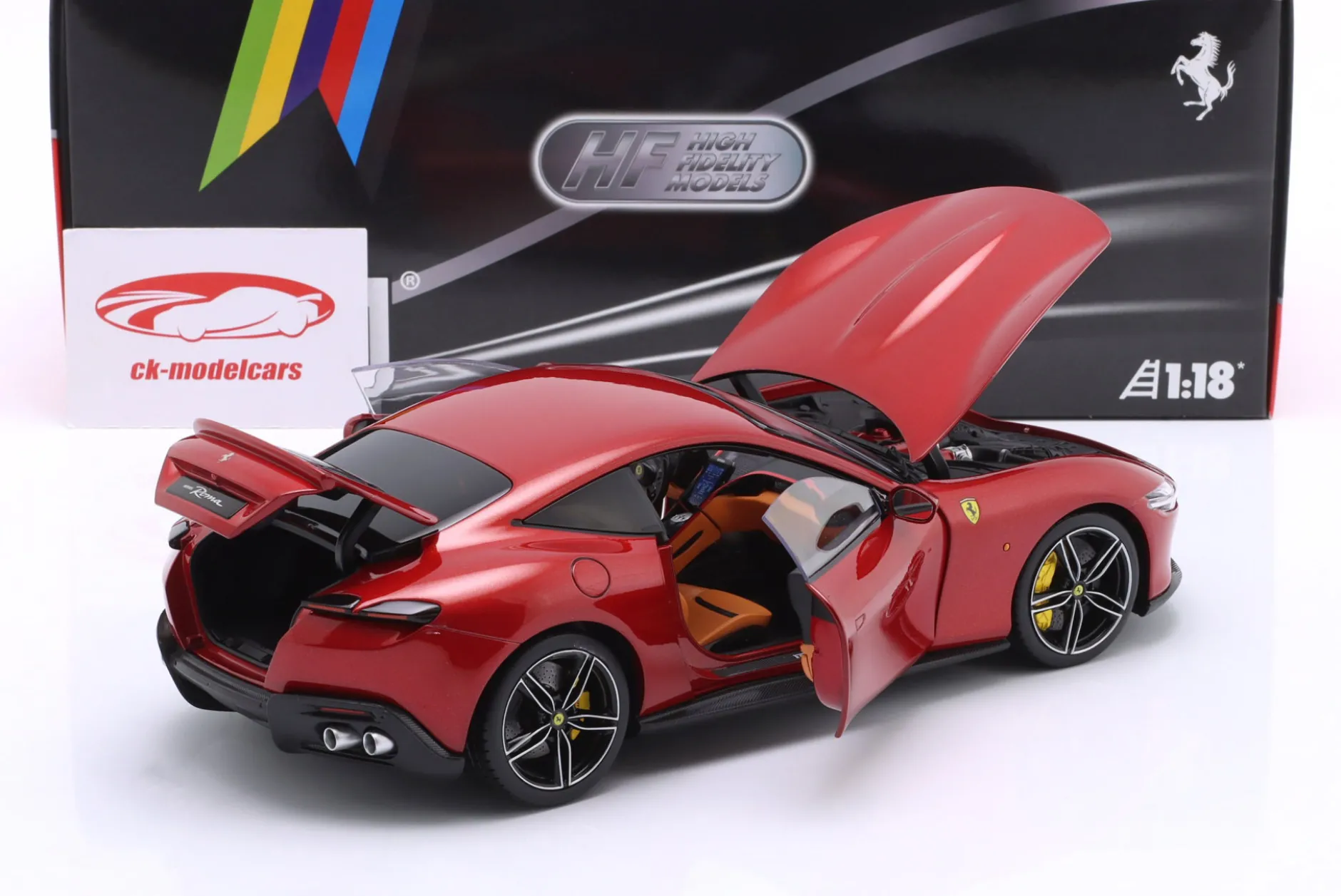 Ferrari Roma Baujahr 2019 magma rot 1:18 Polistil