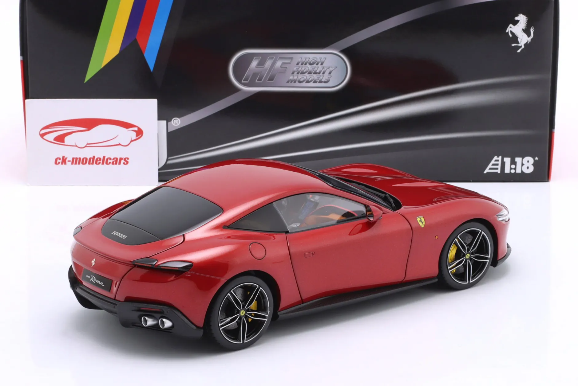 Ferrari Roma Baujahr 2019 magma rot 1:18 Polistil