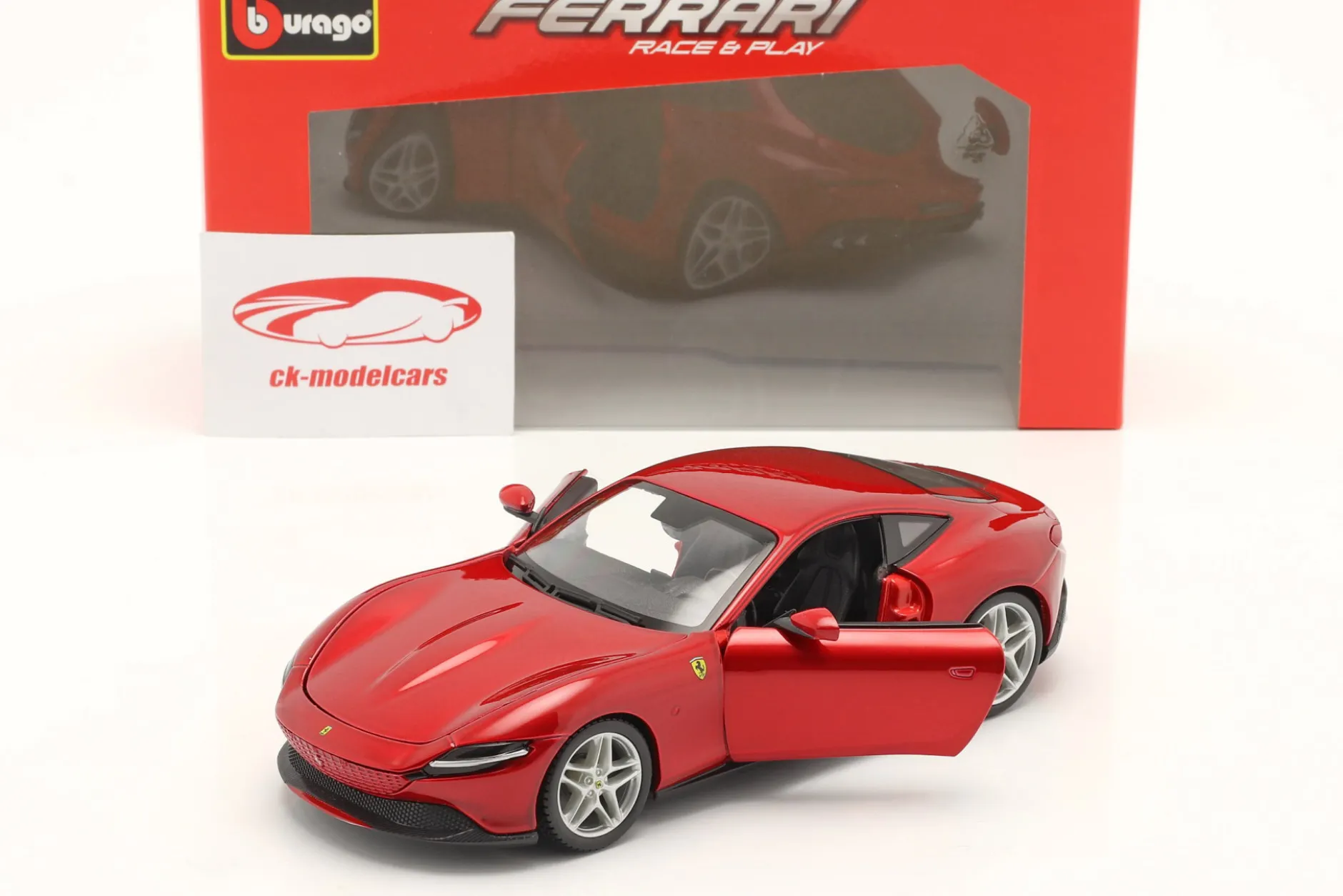 Ferrari Roma Baujahr 2020 rot 1:24 Bburago