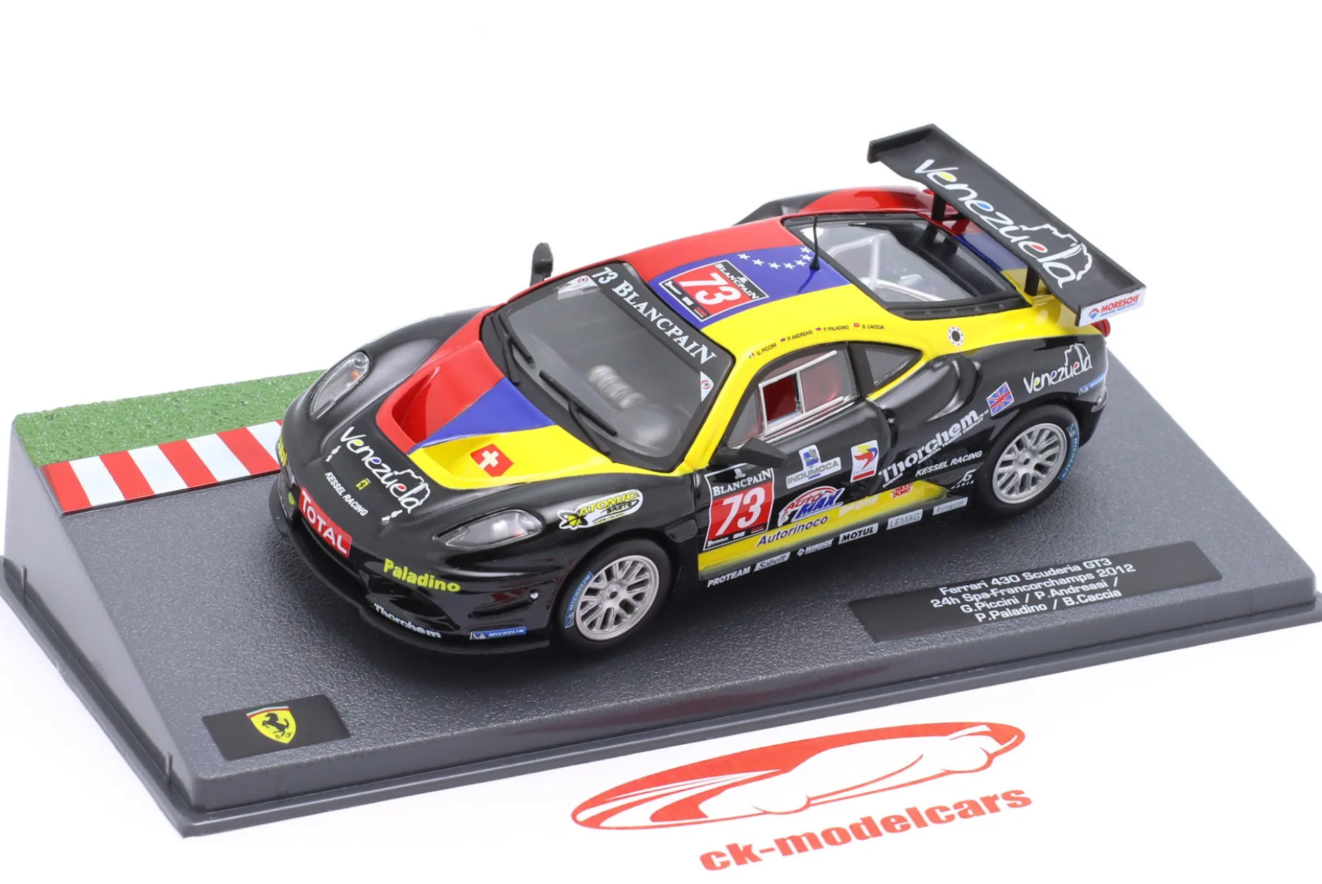 Ferrari 430 Scuderia GT3 #73 24h Spa 2012 Kessel Racing 1:43 Altaya