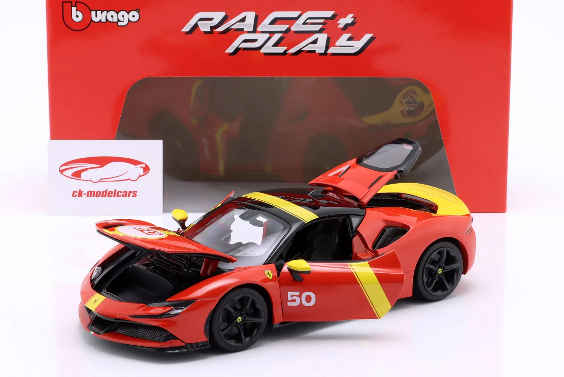 Ferrari SF90 Stradale #50 "Assetto Fiorano" rot 1:18 Bburago