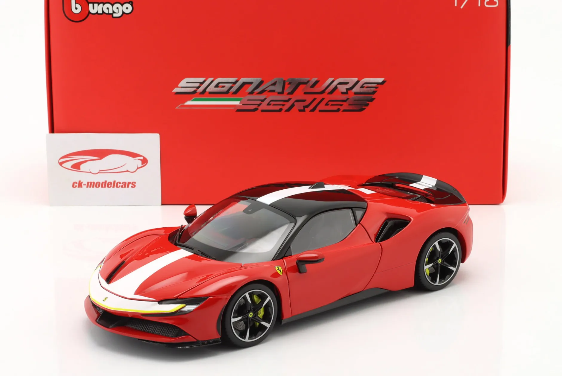Ferrari SF90 Stradale Assetto Fiorano 2020 rot 1:18 Bburago Signature
