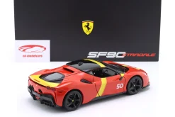 Ferrari SF90 Stradale Hybrid Assetto Fiorano #50 rot / gelb / schwarz 1:18 Bburago
