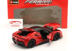 Ferrari SF90 Stradale Hybrid Baujahr 2019 rot 1:18 Bburago