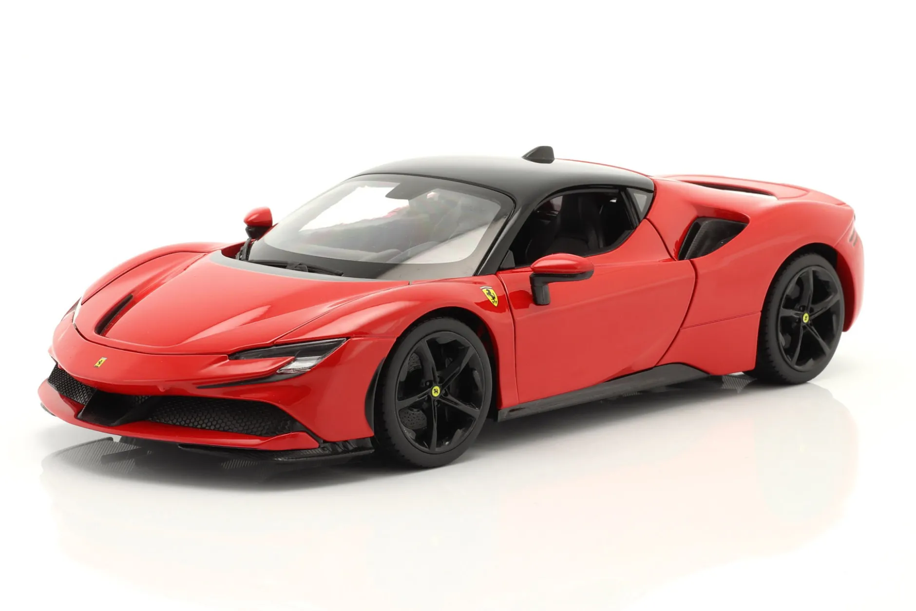 Ferrari SF90 Stradale Hybrid Baujahr 2019 rot 1:18 Bburago