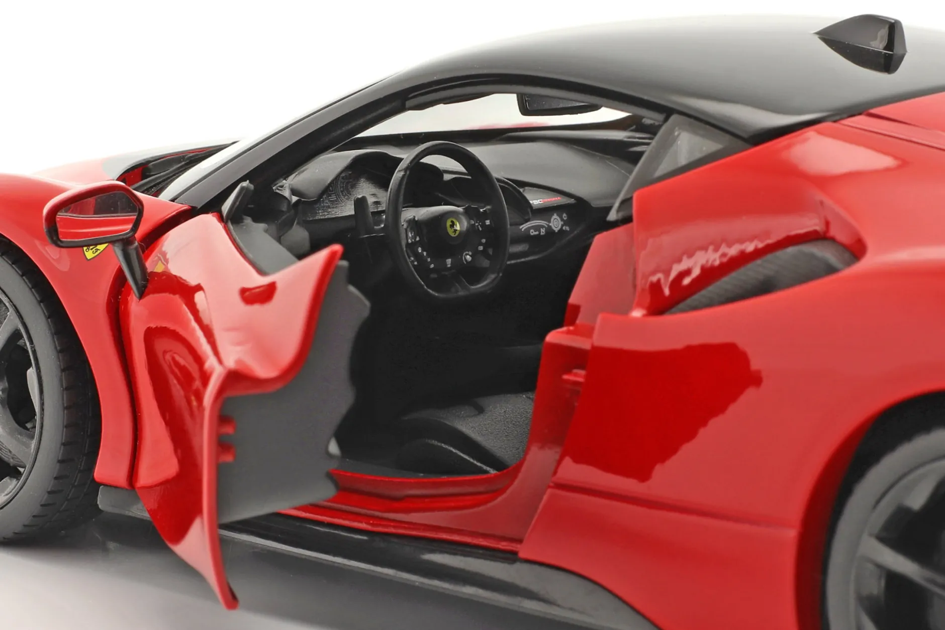 Ferrari SF90 Stradale Hybrid Baujahr 2019 rot 1:18 Bburago