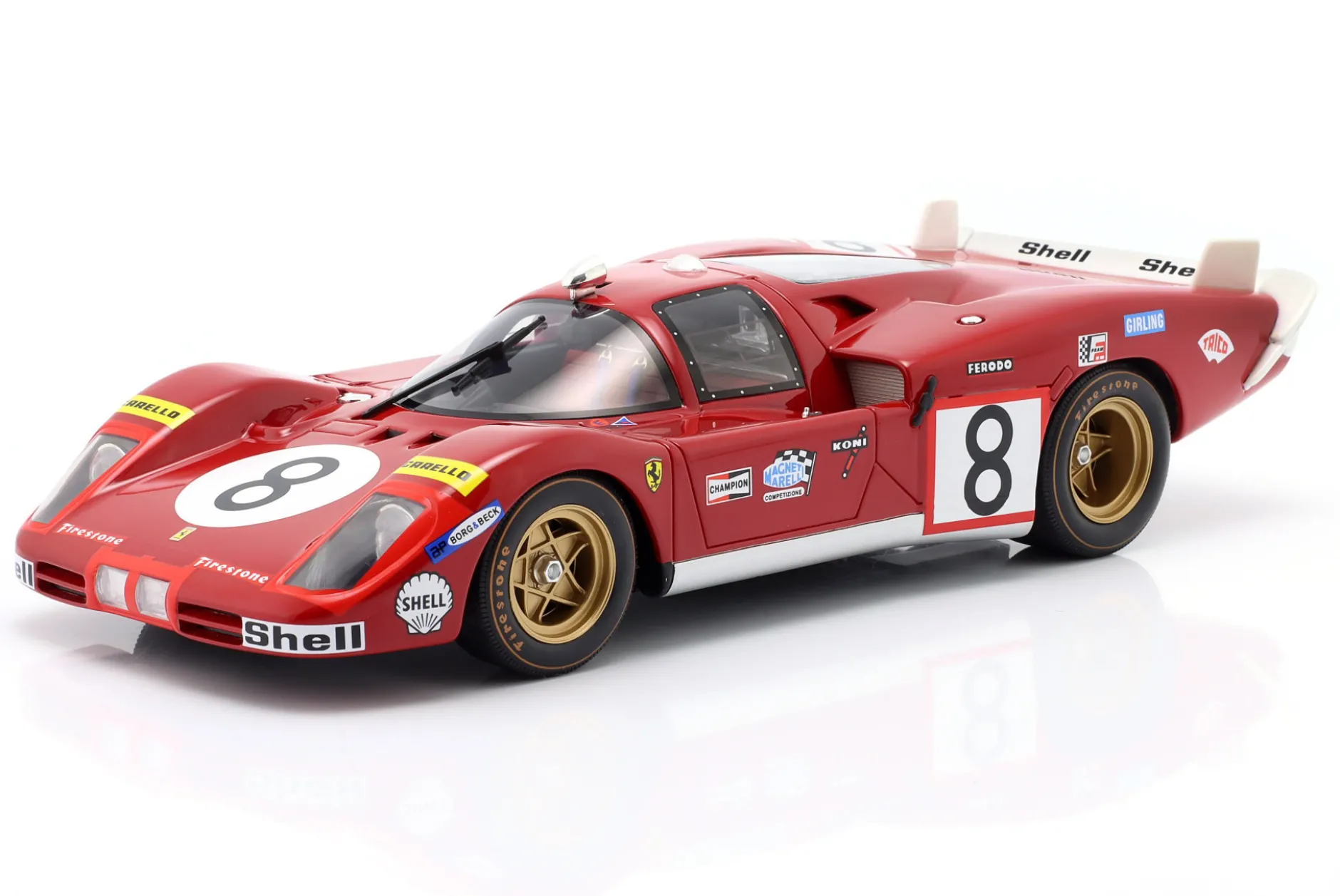 Ferrari 512S #8 24h LeMans 1970 Merzario, Regazzoni 1:18 WERK83
