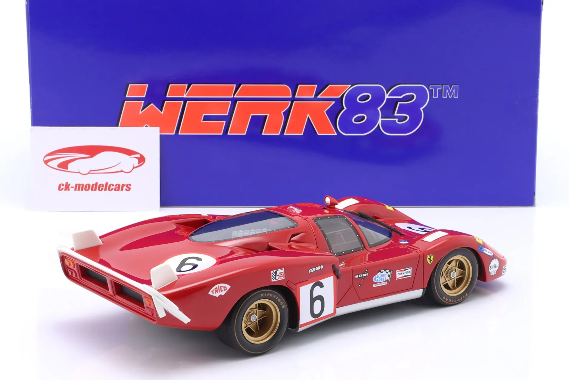 Ferrari 512S #6 24h LeMans 1970 Vaccarella, Giunti 1:18 WERK83