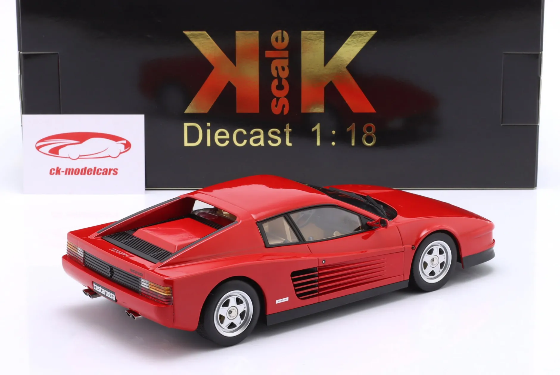Ferrari Testarossa Baujahr 1986 rot 1:18 KK-Scale