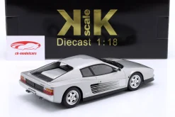 Ferrari Testarossa Baujahr 1986 silbergrau metallic 1:18 KK-Scale