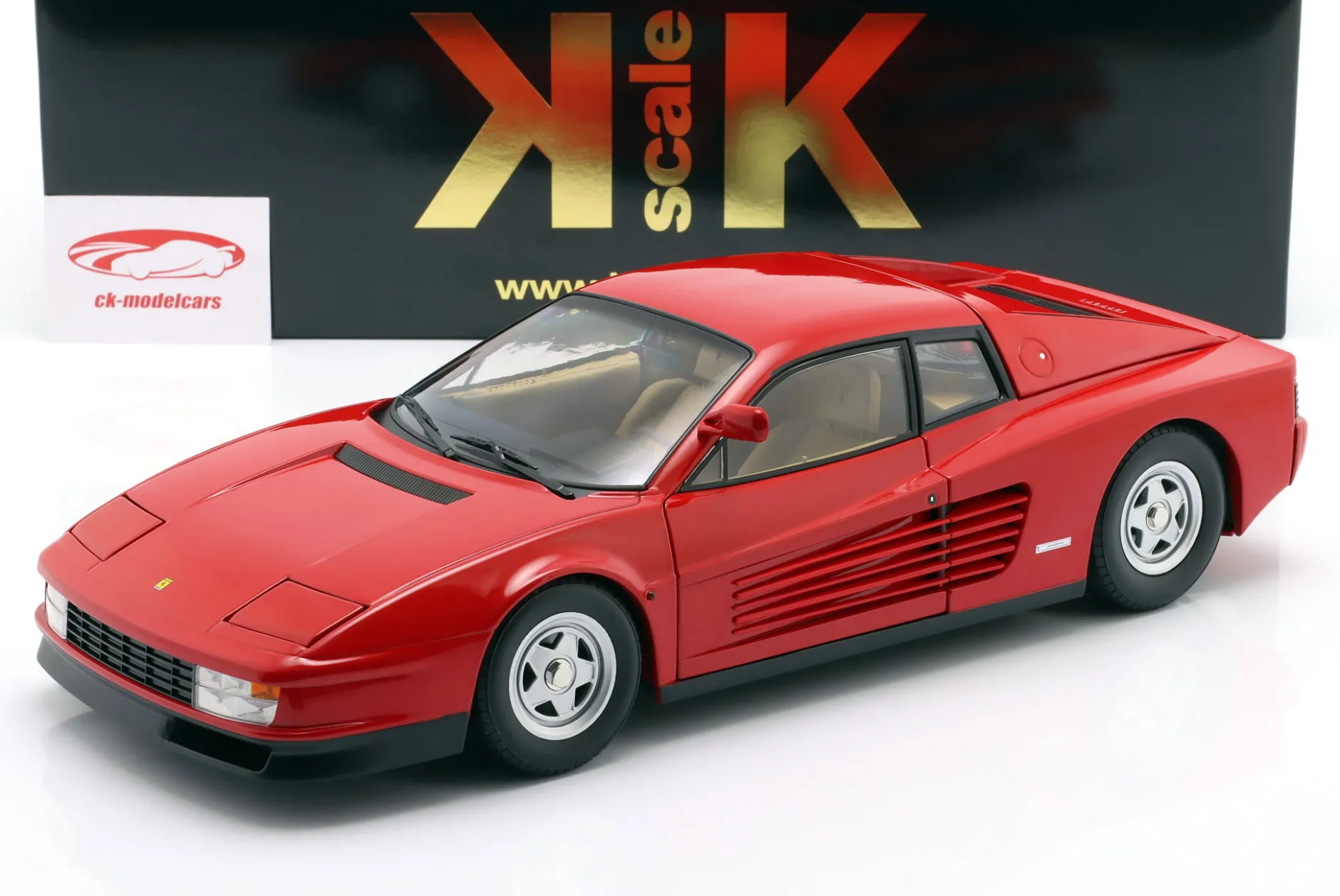 Ferrari Testarossa Monospecchio Baujahr 1984 rot 1:12 KK-Scale