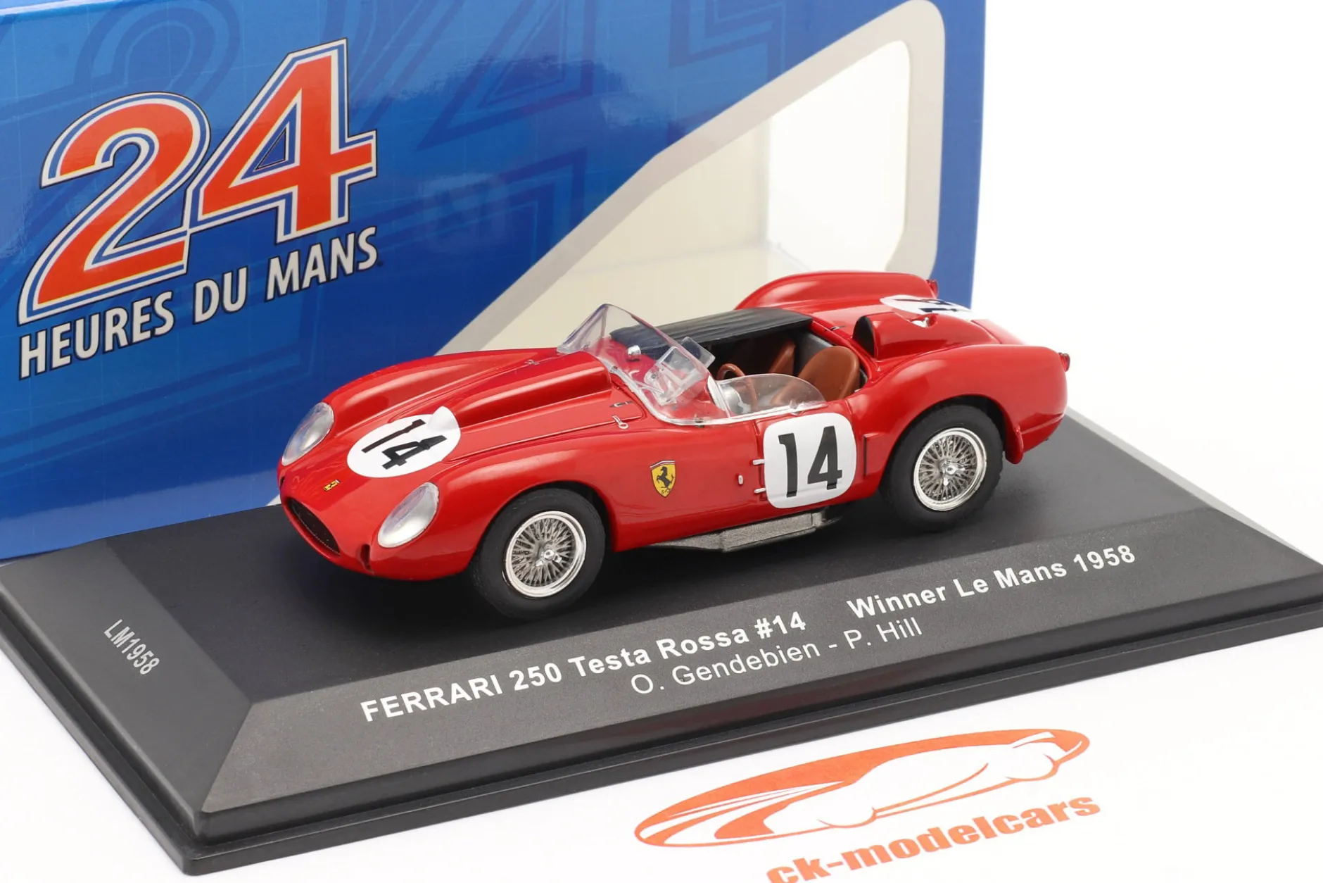 Ferrari 250 Testa Rossa #14 Winner 24h LeMans 1958 Gendebien, Hill 1:43 Ixo