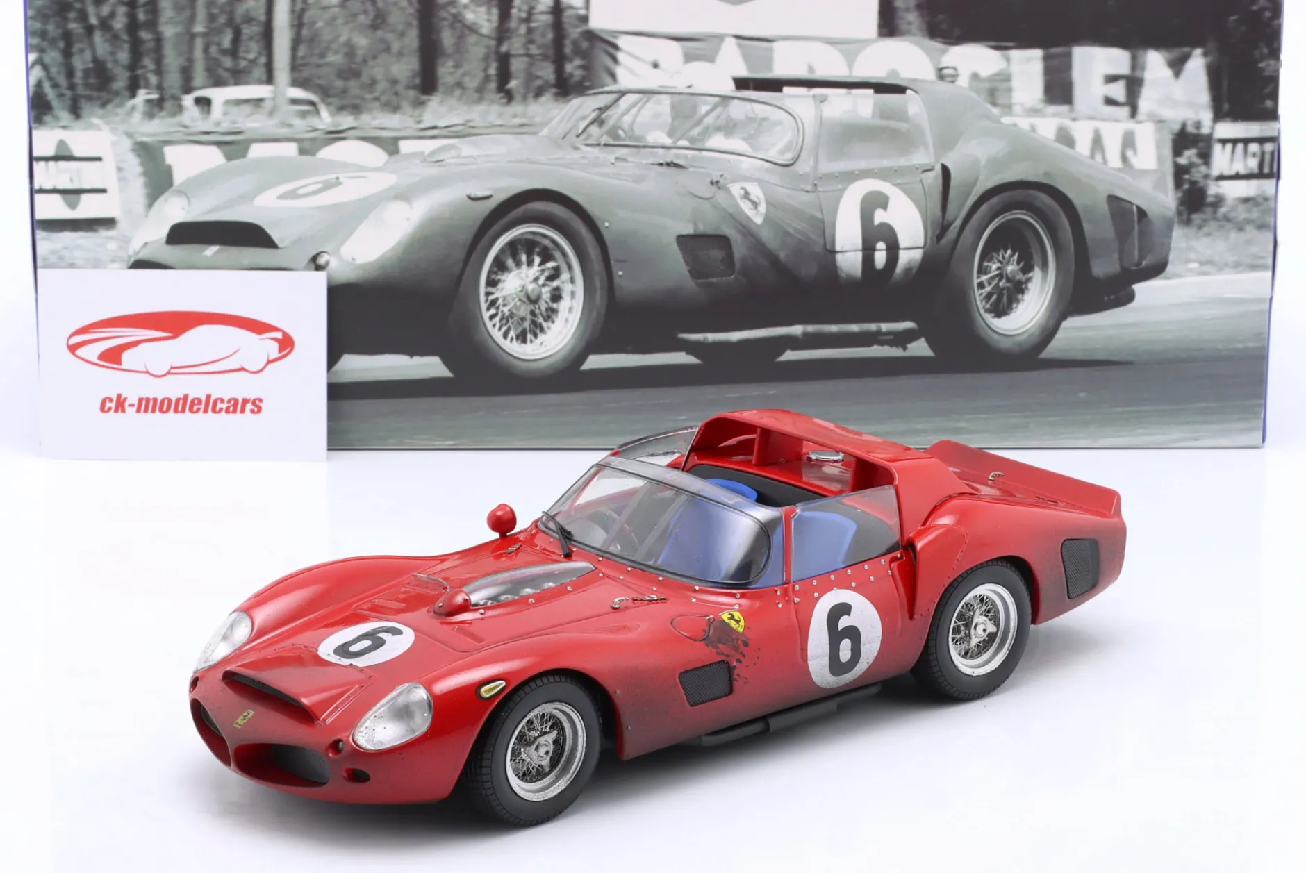 Ferrari 330 TRI #6 Sieger 24h LeMans 1962 Dirty Version 1:18 WERK83