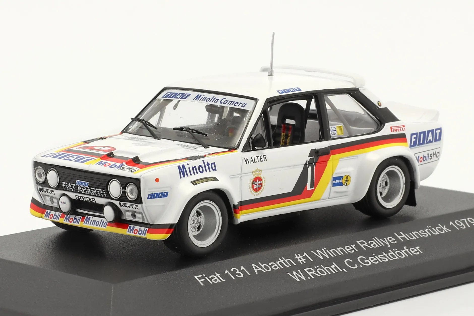 Fiat 131 Abarth #1 Sieger Rallye Hunsrück 1979 Röhrl, Geistdörfer 1:43 CMR