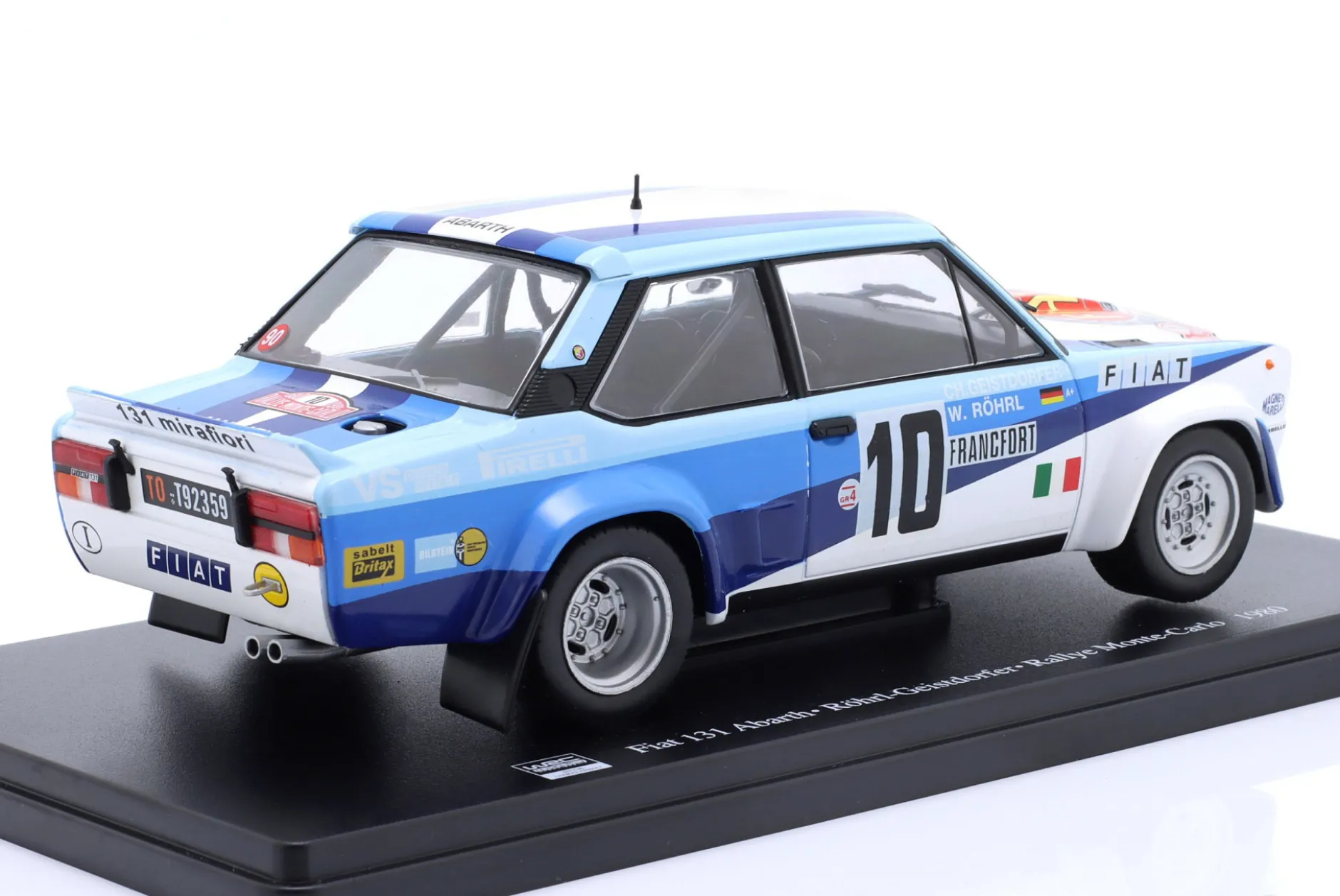 Fiat 131 Abarth #10 Sieger Rallye Monte Carlo 1980 Röhrl, Geistdörfer 1:24 Altaya