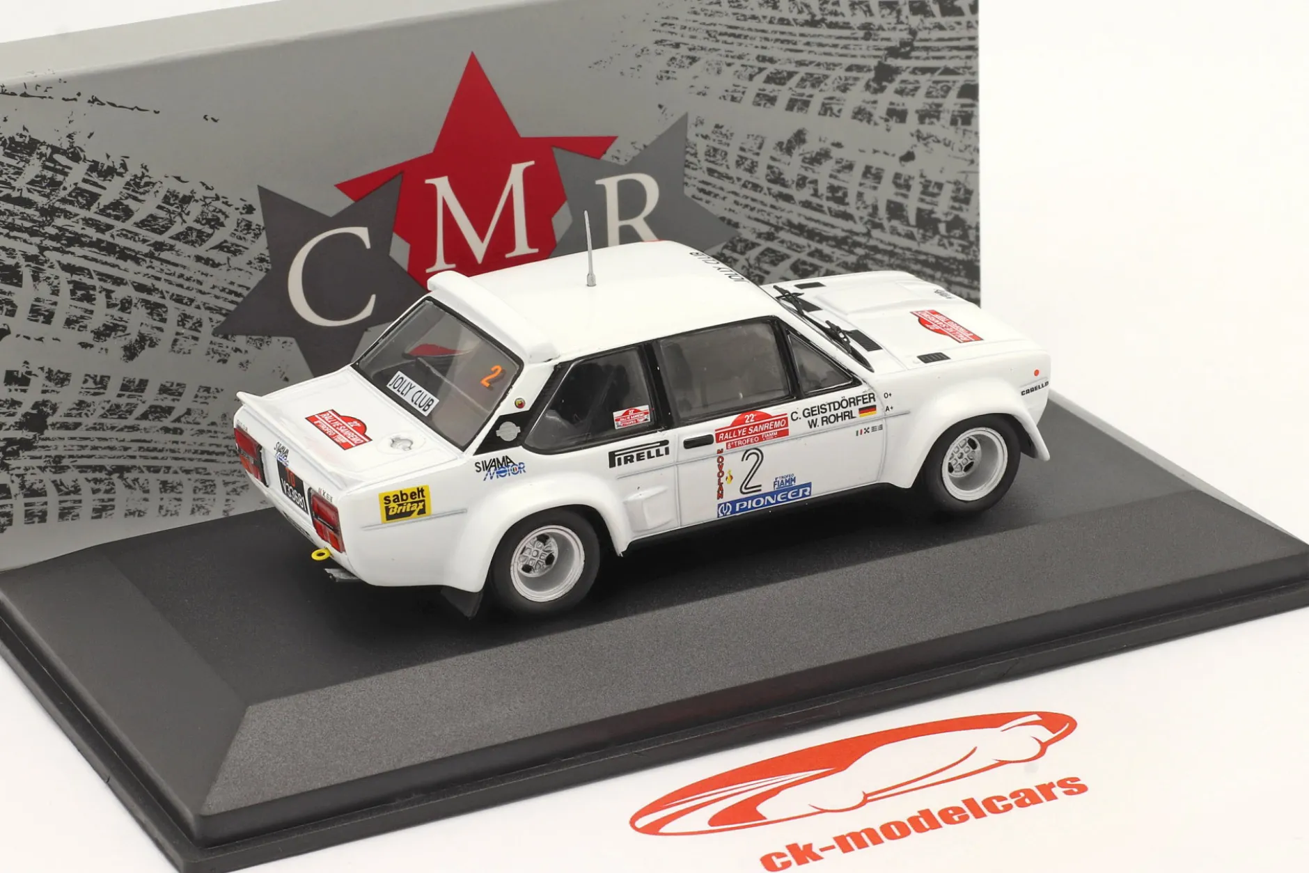 Fiat 131 Abarth #2 Sieger Rallye SanRemo 1980 Röhrl, Geistdörfer 1:43 CMR