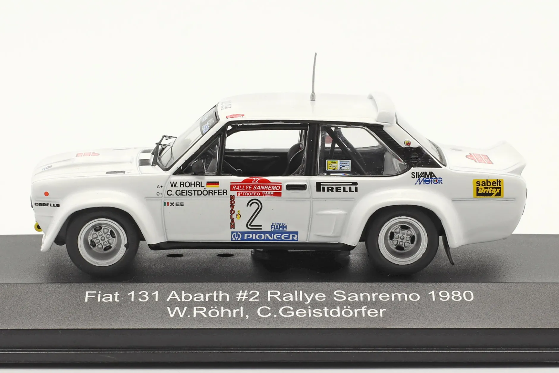 Fiat 131 Abarth #2 Sieger Rallye SanRemo 1980 Röhrl, Geistdörfer 1:43 CMR