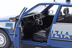Fiat Croma CHT Polizei Italien Baujahr 1987 blau / weiß 1:18 Mitica
