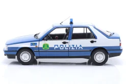 Fiat Croma CHT Polizei Italien Baujahr 1987 blau / weiß 1:18 Mitica