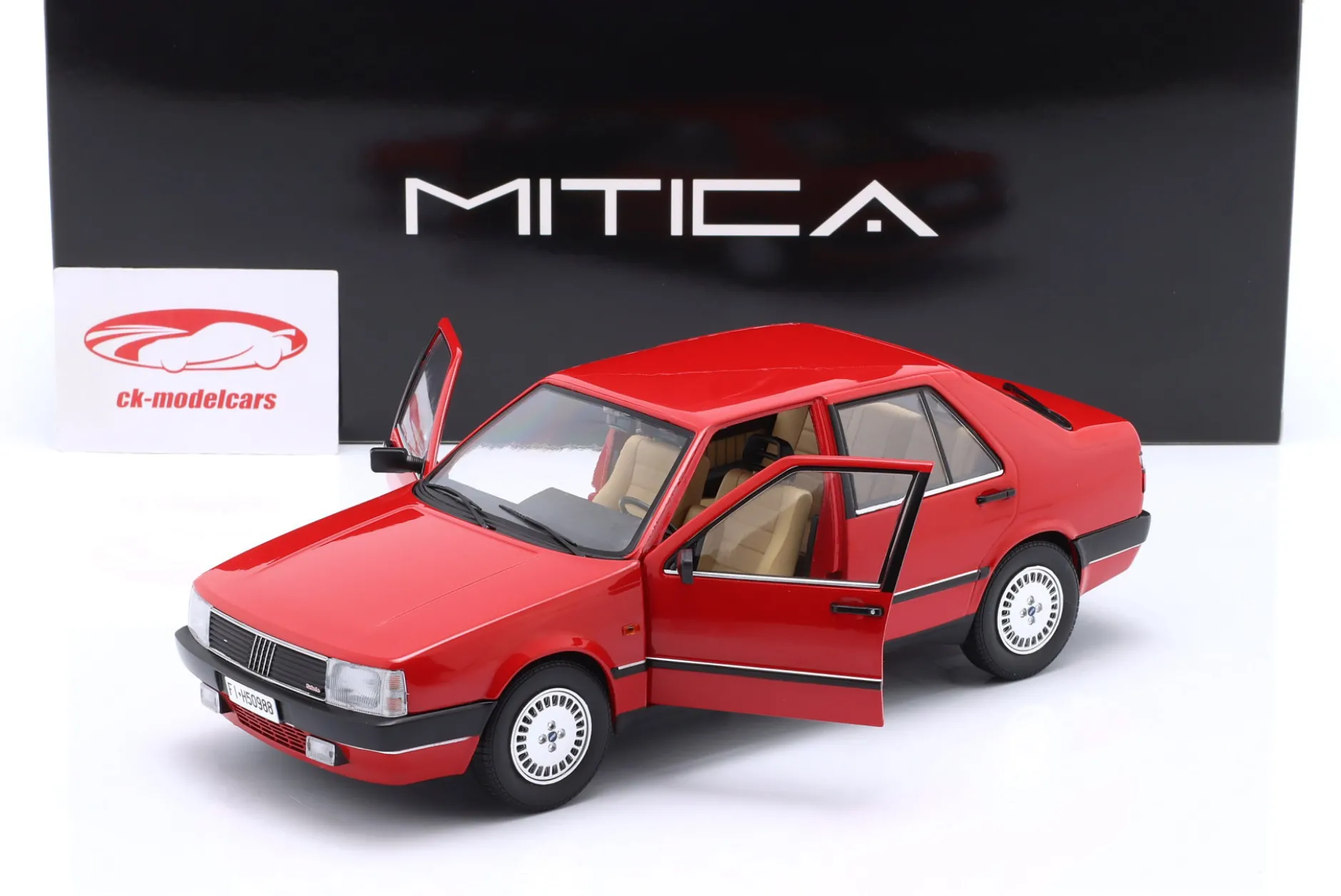 Fiat Croma 2.0 Turbo IE Baujahr 1988 corsa rot 1:18 Mitica