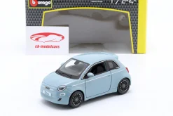 Fiat 500e Baujahr 2023 hellblau 1:24 Bburago