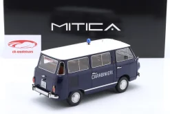 Fiat 850 Familiare Carabinieri Baujahr 1970 blau, weiß 1:18 Mitica
