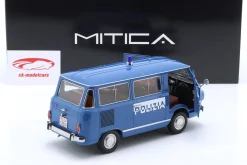 Fiat 850 Familiare Polizia Baujahr 1970 hellblau 1:18 Mitica