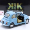 Fiat 500 F Custom Baujahr 1968 hellblau 1:12 KK-Scale