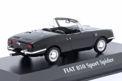 Fiat 850 Sport Spider Baujahr 1968 schwarz 1:43 Minichamps