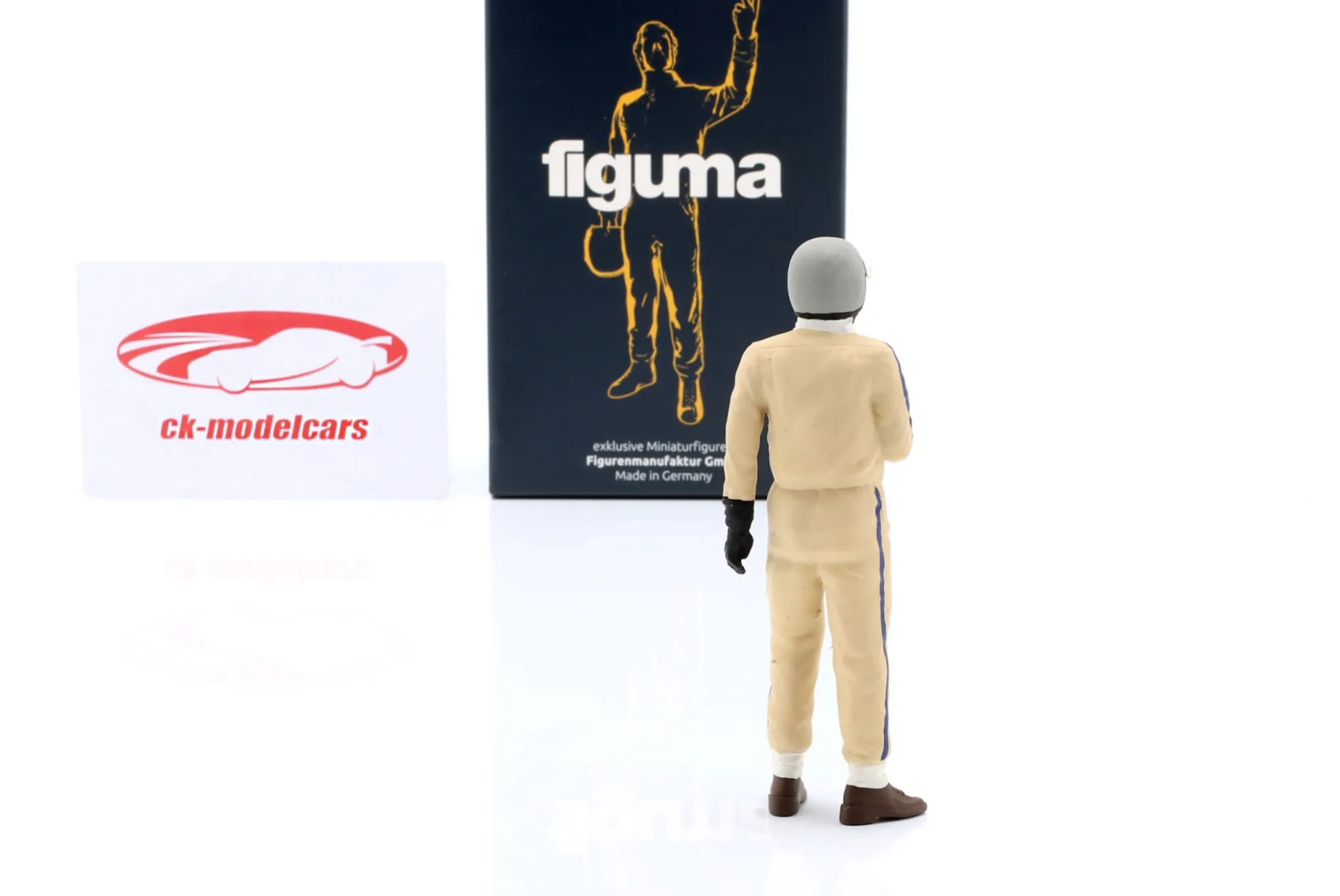 Figur Rennfahrer Hans Herrmann 1970 1:18 FigurenManufaktur