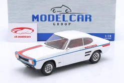 Ford Capri MK I GT Baujahr 1970 weiß / Dekor 1:18 ModelCar Group