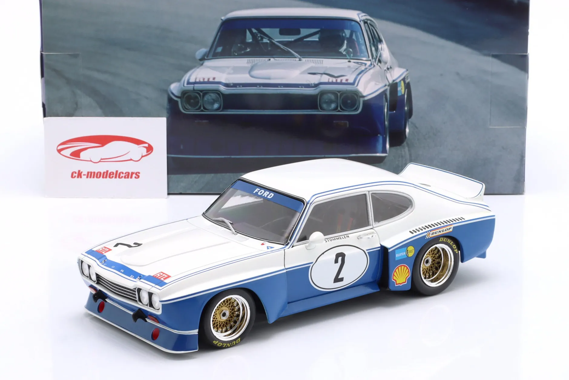 Ford Capri RS 3100 #2 Sieger DRM Nürburgring 1974 Rolf Stommelen 1:18 WERK83