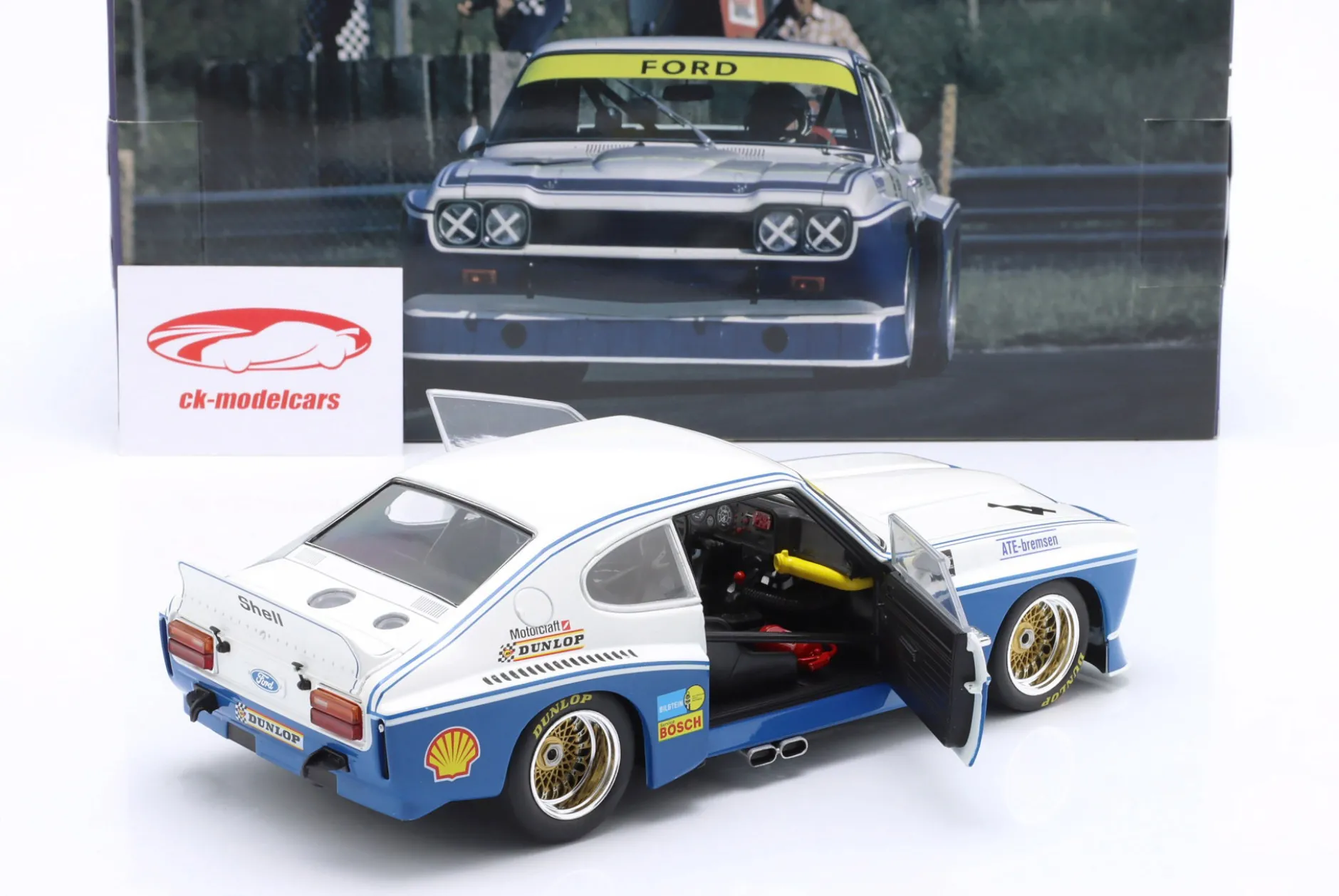 Ford Capri RS 3100 #4 Sieger ETCC Zandvoort 1974 Stommelen, Mass 1:18 WERK83