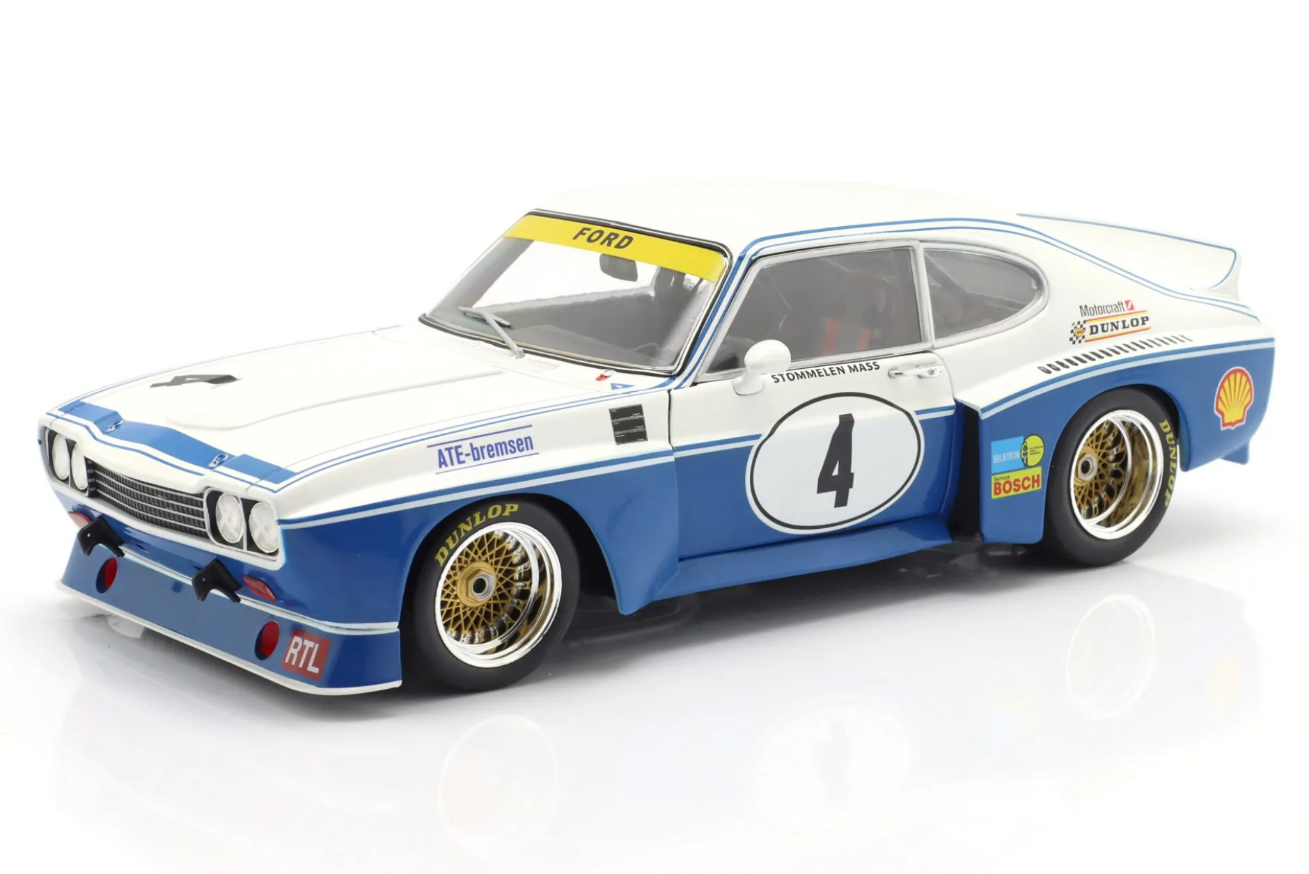 Ford Capri RS 3100 #4 Sieger ETCC Zandvoort 1974 Stommelen, Mass 1:18 WERK83