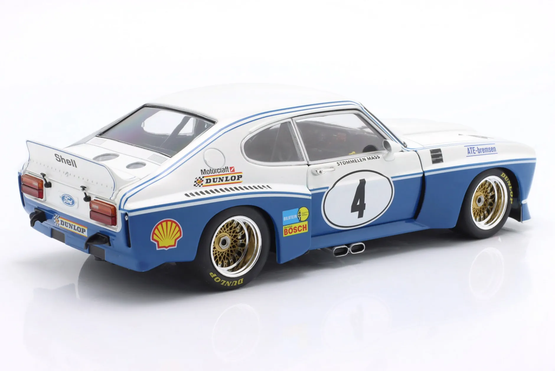 Ford Capri RS 3100 #4 Sieger ETCC Zandvoort 1974 Stommelen, Mass 1:18 WERK83
