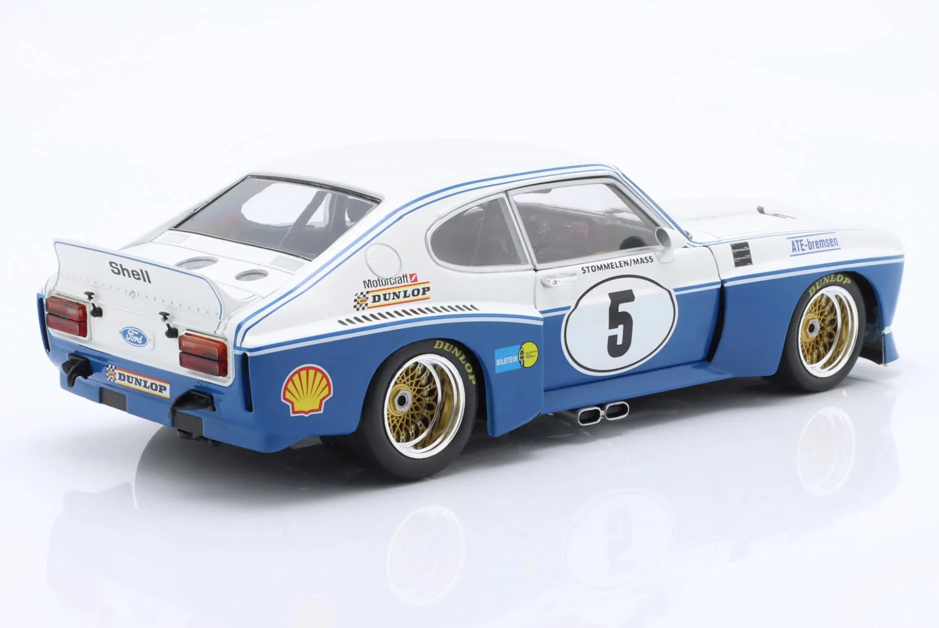 Ford Capri RS 3100 #5 5th ETCC Zandvoort 1974 Stommelen, Mass 1:18 WERK83
