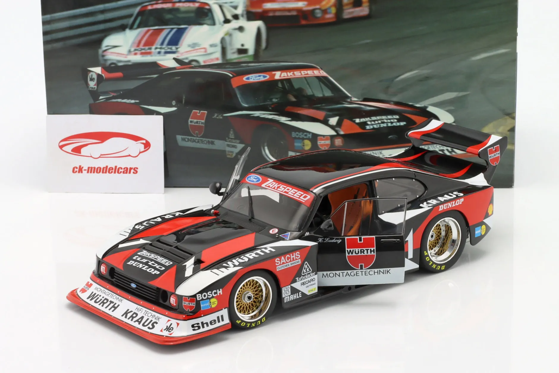 Ford Capri Turbo Gr.5 Würth #1 DRM 1980 Klaus Ludwig 1:18 WERK83