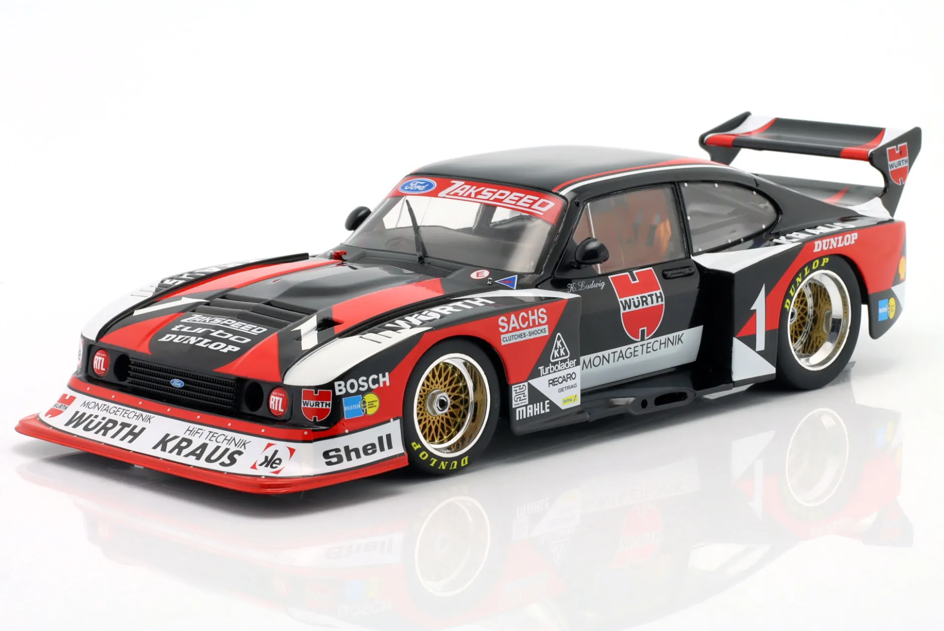 Ford Capri Turbo Gr.5 Würth #1 DRM 1980 Klaus Ludwig 1:18 WERK83