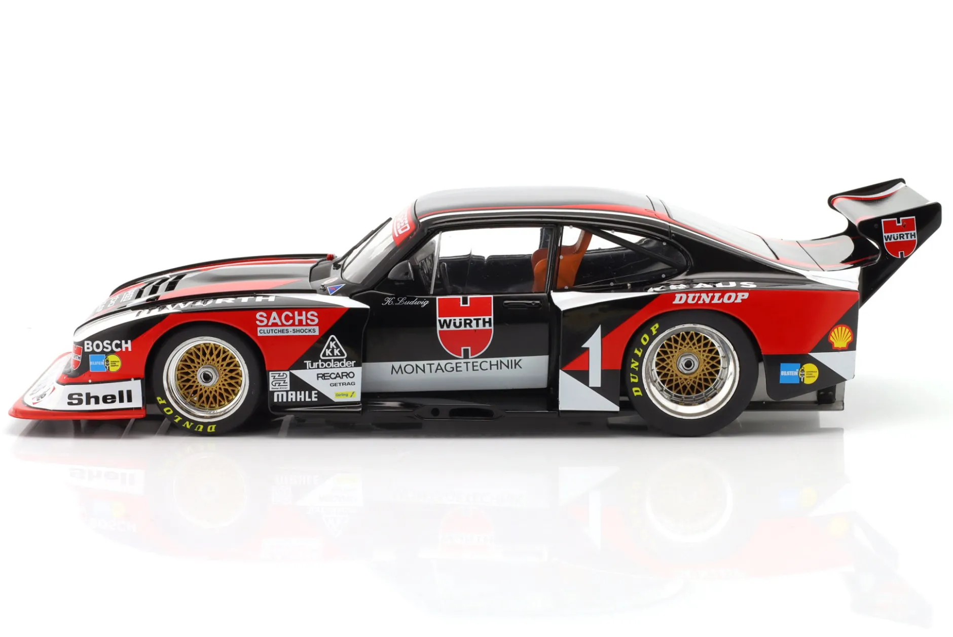 Ford Capri Turbo Gr.5 Würth #1 DRM 1980 Klaus Ludwig 1:18 WERK83
