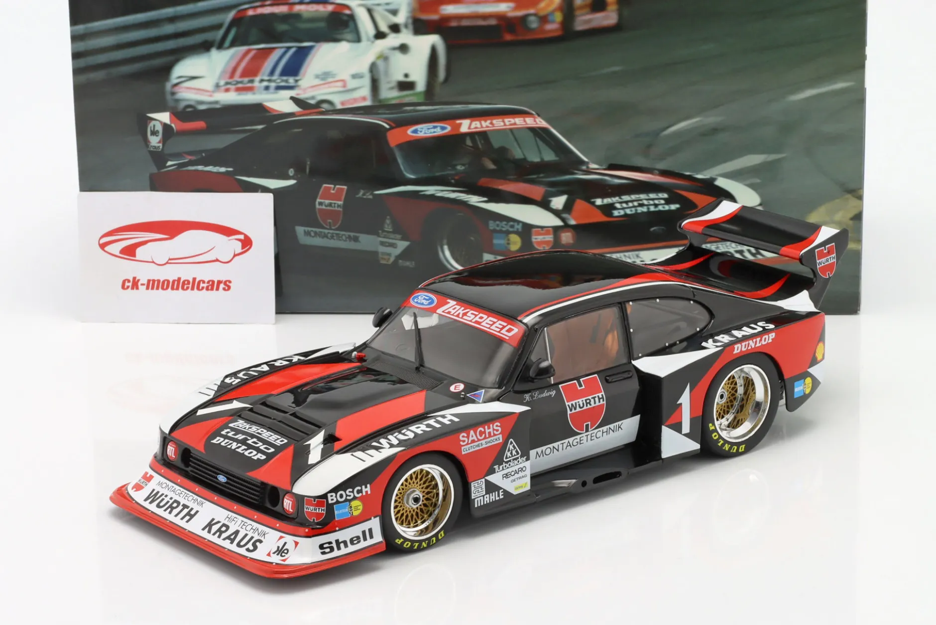 Ford Capri Turbo Gr.5 Würth #1 DRM 1980 Klaus Ludwig 1:18 WERK83