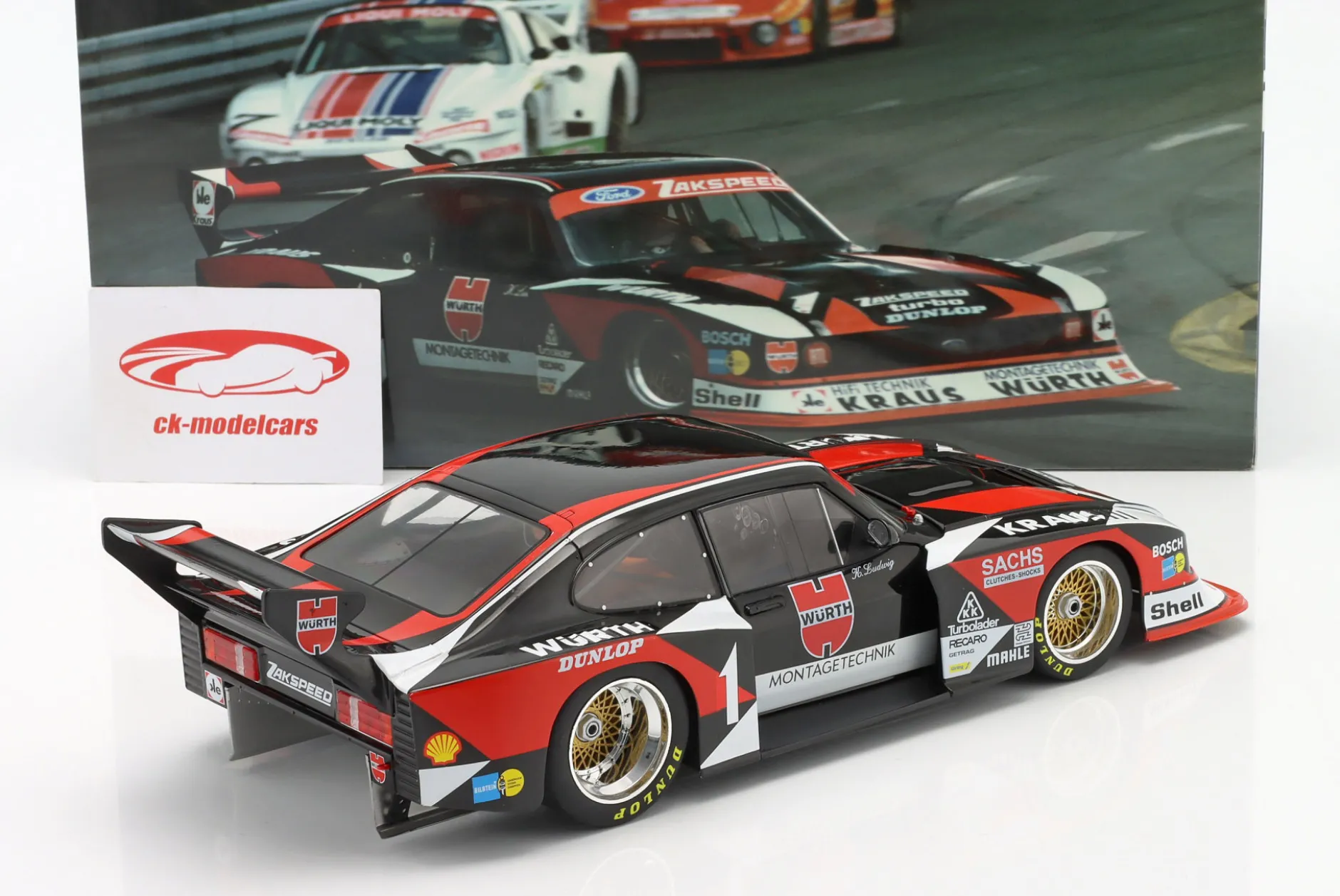 Ford Capri Turbo Gr.5 Würth #1 DRM 1980 Klaus Ludwig 1:18 WERK83