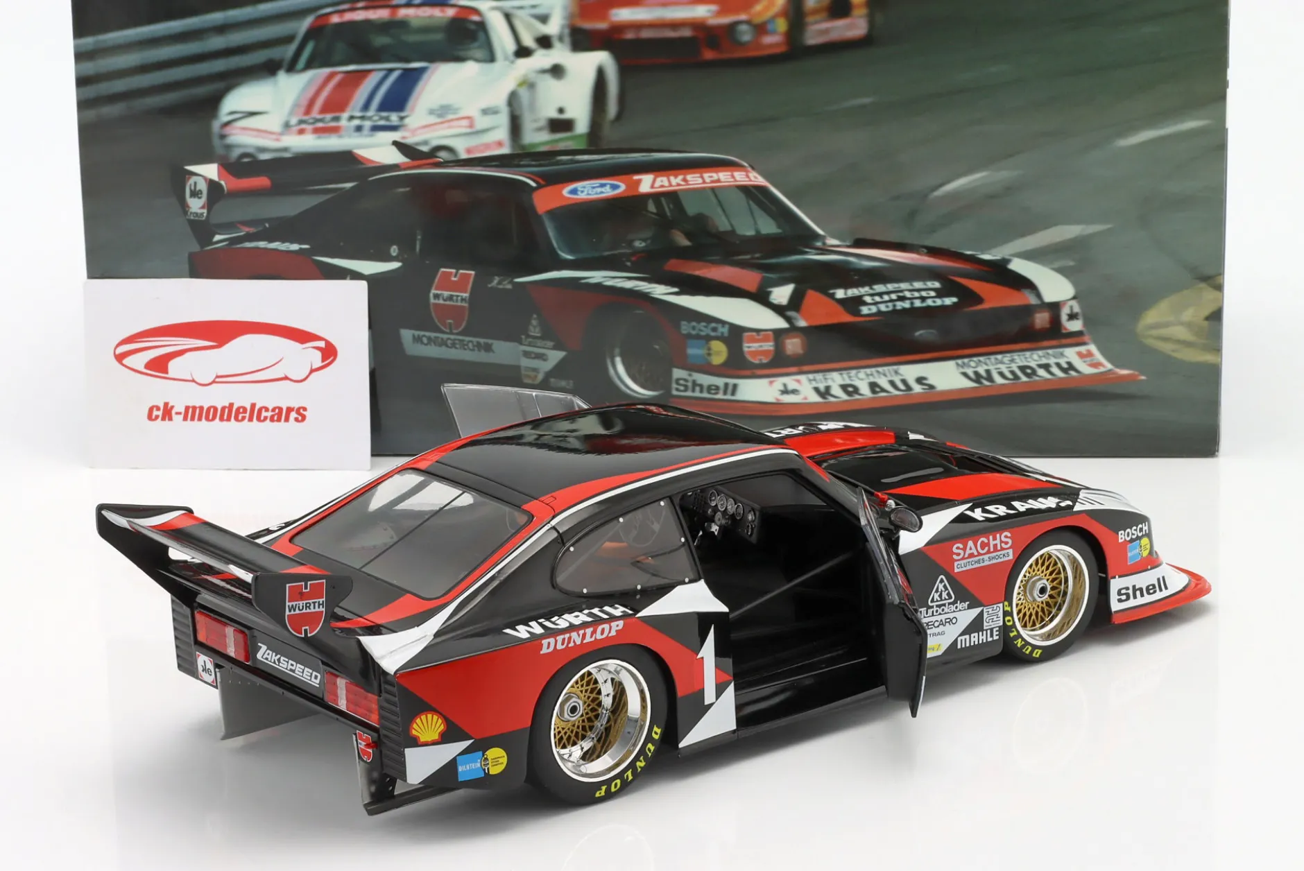 Ford Capri Turbo Gr.5 Würth #1 DRM 1980 Klaus Ludwig 1:18 WERK83